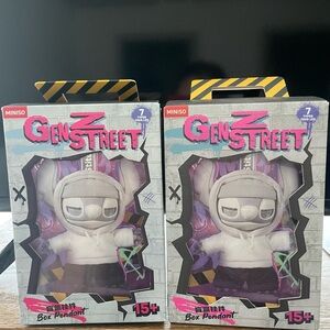 Gen Z Street Box Pendants - Two SECRET Gray and Black